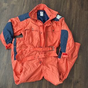 Vintage COLMAR TECHNIC Y2K 80s 90s Retro Zip Snowsuit Ski Outdoor Insulated sz38